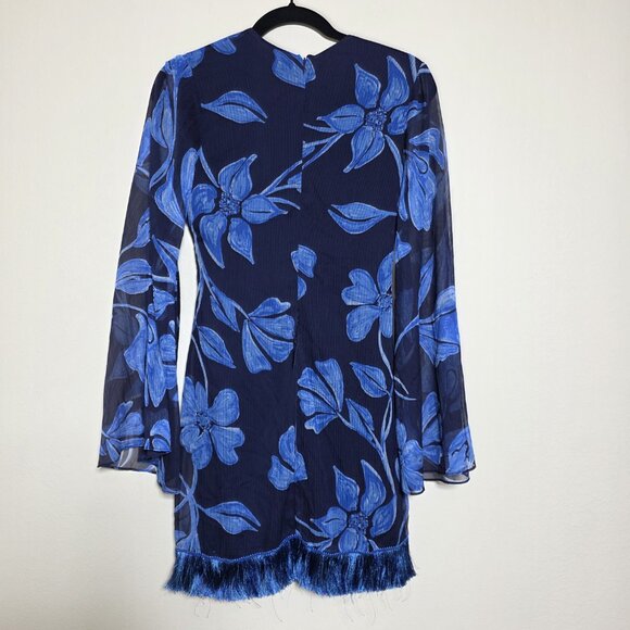 PatBO FRINGE TRIM MINI DRESS SIZE 2 MSRP $495 - Picture 8 of 10